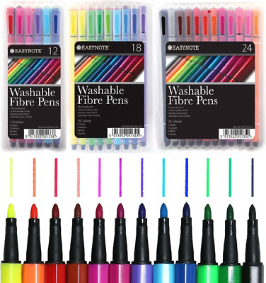 12/18/24 Easynote waschbare Farbfaserstifte Filzstifte Marker Farbset