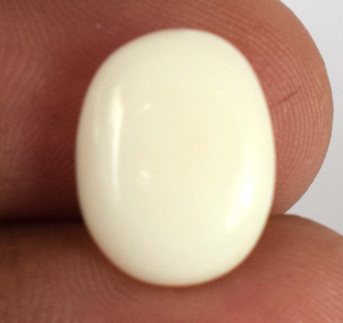 3.80 Karat Ovale Form Weißer Opal Edelstein Natürlich Zertifiziert B71127 Sonder - Bild 5 von 8