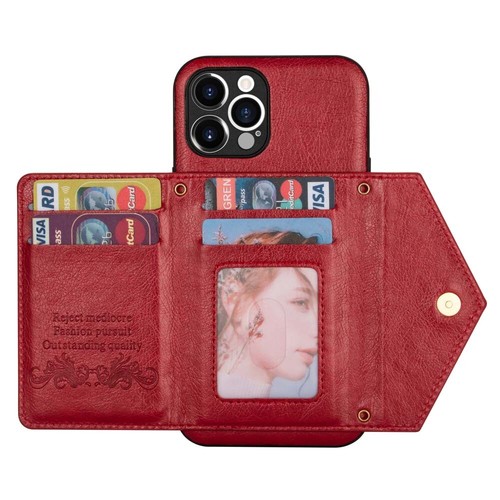 For iPhone 12 11 Pro Max XS SE 6s 7 8 Leather Wallet Card Holder Back Case Cover - Picture 38 of 48