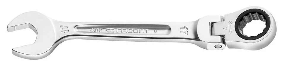 Facom 467BF.7 Flexible Anti-Slip Ratchet Combination Spanner 7mm
