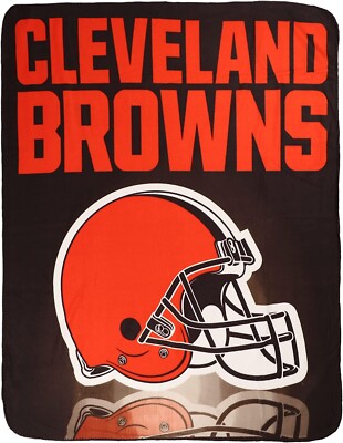 Cleveland Browns NFL 50'' x 60'' Gridiron Fleece Throw Blanket - AB0BCN4FY3N2