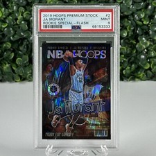 2019-20 Hoops Premium Stock Rookie Special Flash Ja Morant #2 PSA 9 SSP
