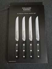 Williams Sonoma Elite Cutlery 4-Piece Steak Knife Set, MSRP $280 - BRAND NEW