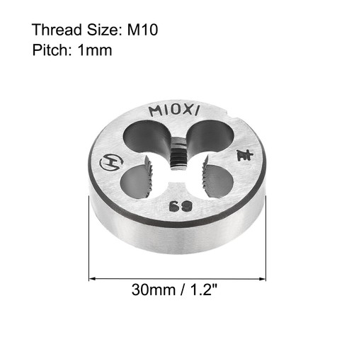 M10 X 1 métrica máquina de troquelado redondo para mano izquierda troquel de roscado 30 mm herramienta OD - Imagen 2 de 5