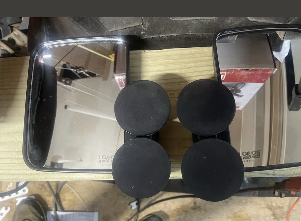 PAR DE ESPELHOS MAIORES ÍMÃS trator minicarregadeira kubota B BX john deere - Imagem 3 de 4