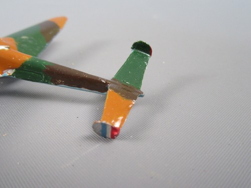 B387 Vintage Potez 630 Avion Bi Moteurs Camouflé WWII Jouet Aluminium 8.8 cm - Picture 2 of 9