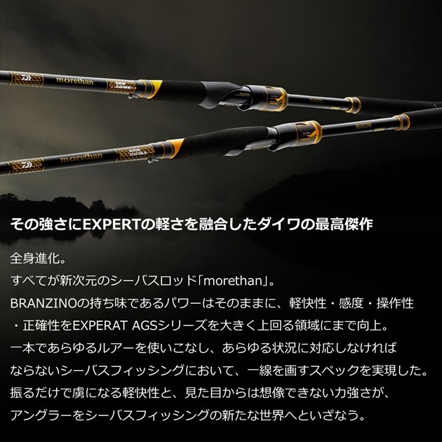 Daiwa Morethan Branzino EX AGS 94LML Seabass Spinning rod Daiwa Morethan Branzino EX AGS 94LML Seabass Spinning rod
