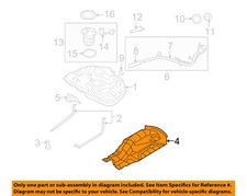 FORD OEM 10-12 Fusion Fuel System Fuel System Components-Heat Shield AE5Z9A031E