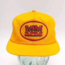 Minneapolis Moline Hat Cap Tractor Orange Patch Modern Machinery Snapback READ