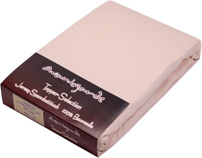 Avantgarde Jersey Topper King Spannbettlaken sand beige 100% feinste Mako Baumwolle