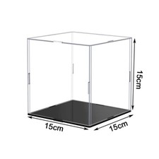 UK Clear Acrylic Display Case Cube Dustproof Box Collectibles Model Organizer