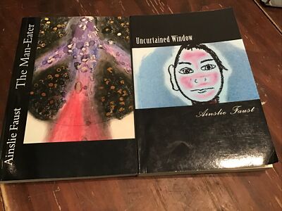 Lot Of 2 Signed Ainslie Faust The Man-Eater Uncurtained Window