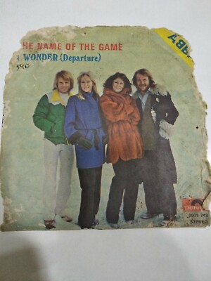 Abba Name Of The Game/I Wonder  Mega Rare Unique/Diff Ps India Prs. 45 VG+