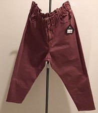 New WOMENS JEANS 22W High Rise WIDE LEG Ava  Viv stretch medium wash Mauve