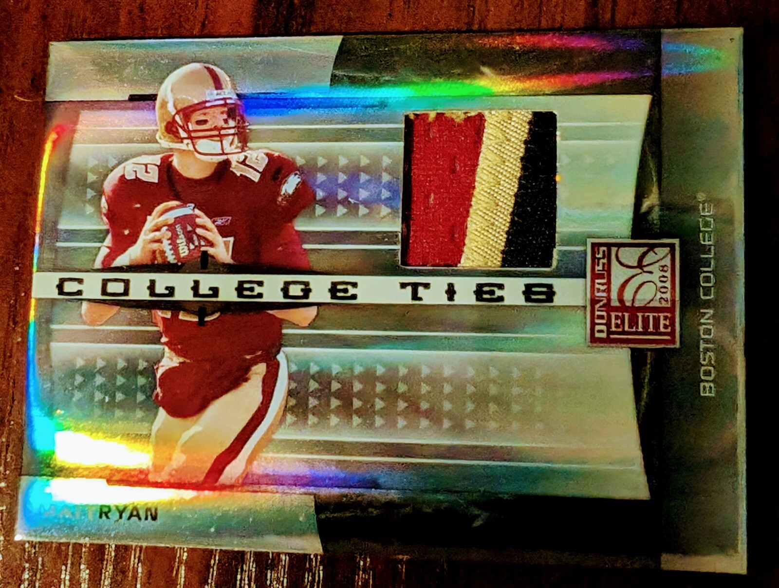 Matt Ryan Donruss Elite College Ties #CT7 Jersey-Prime