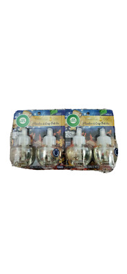 Set of 2 2-Pack Air Wick Essential Oils BONFIRE & CRISP FALL AIR Refills