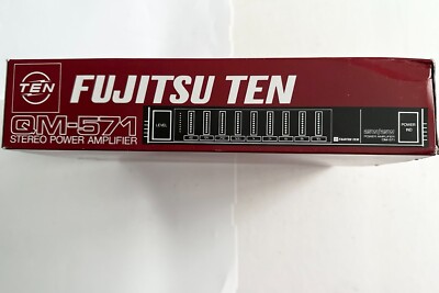 VINTAGE Fujitsu Ten QM-571 Stereo Power Amplifier NEW BOX!!! | eBay