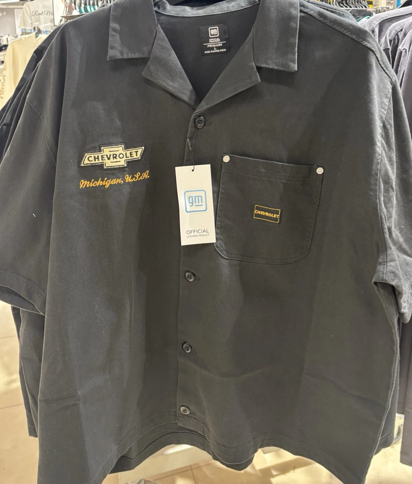 GM Chevrolet Made In Detroit Corduroy Shirt Sizes UK Size XS-2XL
Opens in a new window or tab