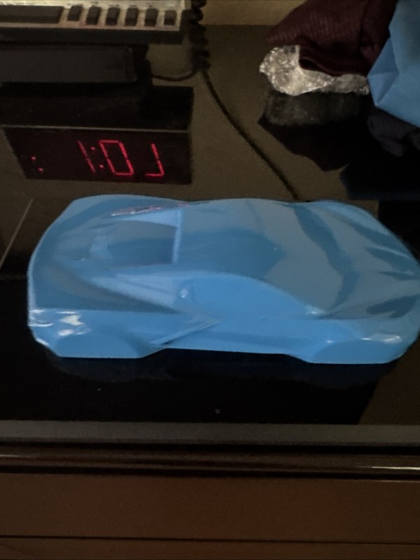 CORVETTE STINGRAY C8 2024 OEM Model Owner's Gift with VIN Rapid Blue w/ box