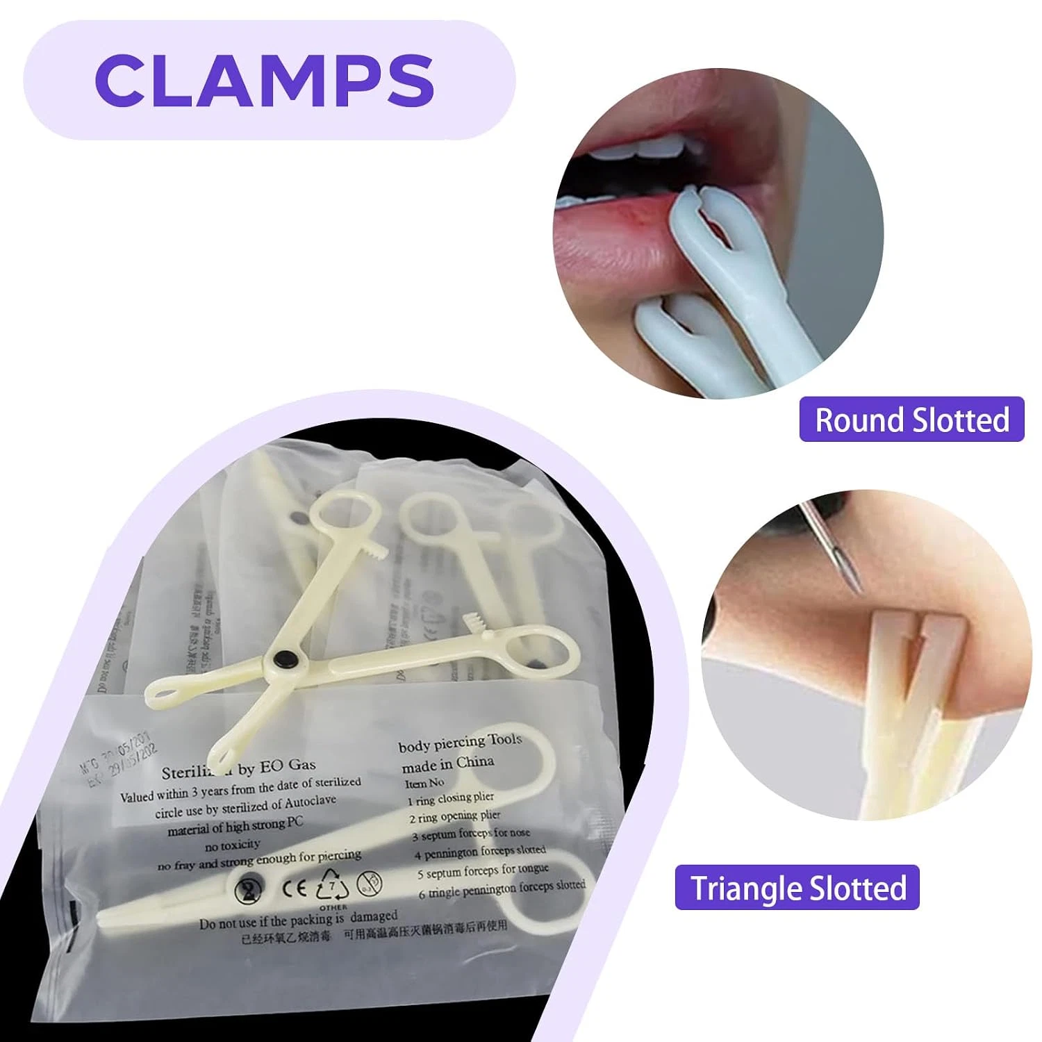 Piercing Kit 44Pcs -  Piercing Needle Kit with 20G 18G 16G 14G 12G image 4