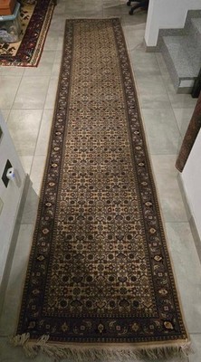 Läufer Läufer 405x82 cm handgeknüpft - Mahi Design Tabriz Style - Wolle