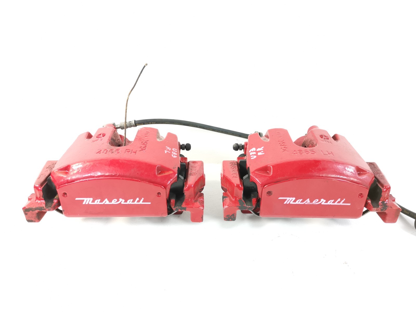 Maserati Levante 3.0 AWD 2017 Front Right Left Brake Caliper Set 4866 4865 OEM