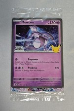 Carta Promo Pokemon MewTwo 30° Anniversario Hot TOPIC 30CEN 63/128 Sigillata Inglese