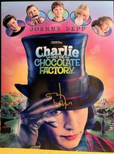 Charlie and the Chocolate Factory Autographed By JOHNNY DEPP Promotional Photo