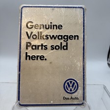 Vw Genuine Volkswagen Parts Sold Here Sign Rare Dealer Wall Sign Advertising Vw Genuine Volkswagen Parts Sold Here Sign Rare Dealer Wall Sign Advertising
