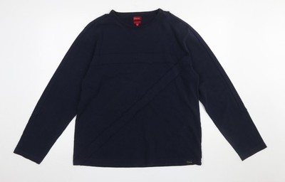 Firetrap Herren Blau XL Pullover Sweatshirt Langarm Baumwolle