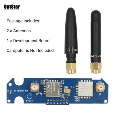 Auto Version CC1101+NRF24 2-IN-1 RF 2.0 Module Development Board for M5Stack #sz