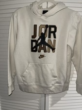 Nike Michael Jordan Jumpman Ivory Youth Size Large Hoody Pullover