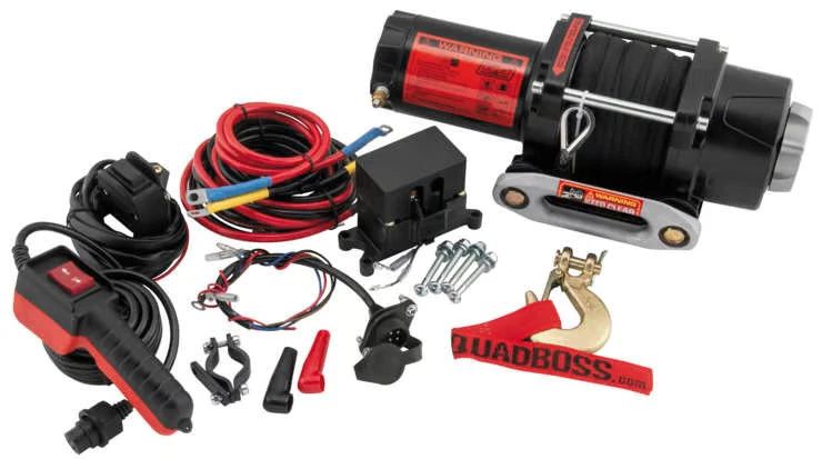 QuadBoss 2500lb Winch (Synthetic Rope) 608701 qbs608701 - Image 2 of 4
