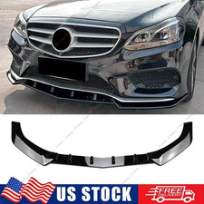 Front Bumper Spoiler Lip Kit For Mercedes Benz E Class E300 W212 Sport 2013-2015