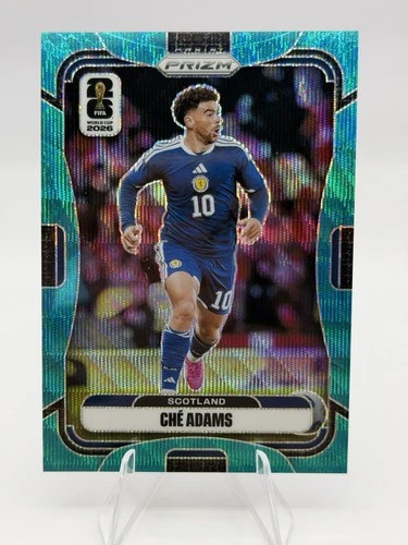 Che Adams Teal Wave Prizm/99 - 2026 Panini Prizm FIFA World Cup - #391 Scotland