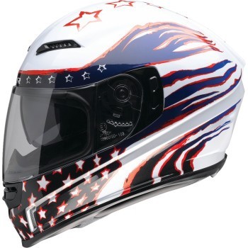 Z1R Jackal Full Face Helmet - Patriot Red/White/Blue - Adult Size 3XL