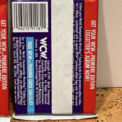 WCW World Championship Wrestling Official Trading Cards- 1991, New, Unopened, 12 - Picture 6 of 8