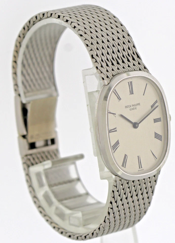 Patek Philippe Golden Elipse Vintage Uhr Ref.3548 1 Kal. 23-300 750/18k Weißgold - Bild 4 von 4