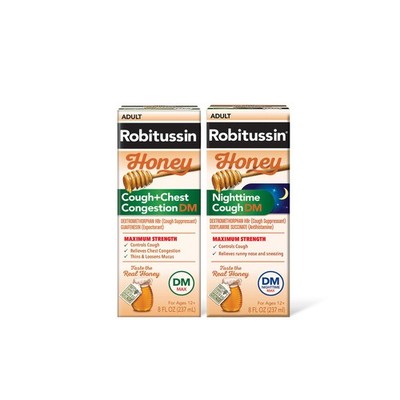 Robitussin Honey Dm Max Cough Plus Chest Congestion And Robitussin Maximum
