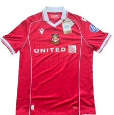 MACRON Wrexham AFC Wales 2025 2026 Home Football Soccer Shirt Jersey Men’s L