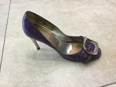 ROGER VIVIER OPEN TOE PUMPS FARBE VIOLETT Nr.40,5