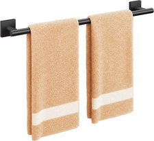 Matte Black Towel Bar, 24 Inch Towel Racks for Bathroom
