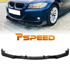 Glossy Black Front Bumper Spoiler Lip Trim For Bmw E90 E91 325i 330i 2006-2008