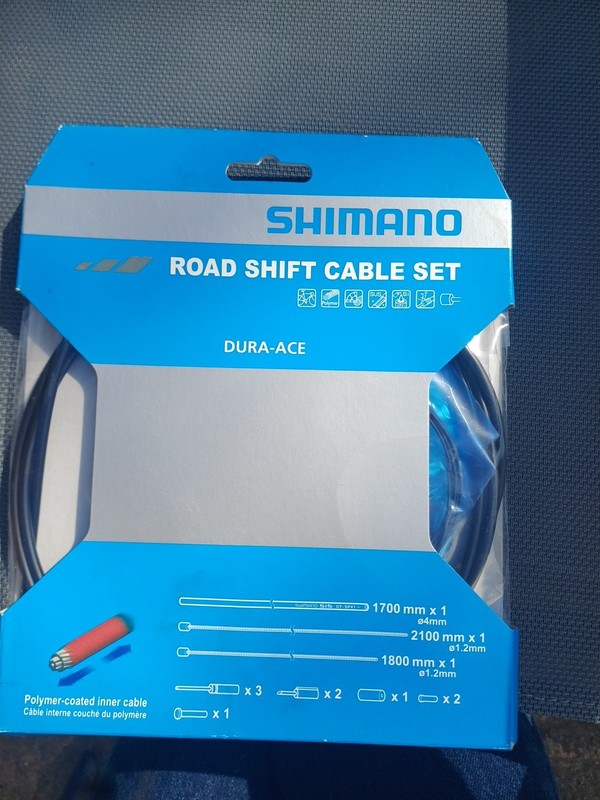 Shimano Dura-Ace Road Shift Cable Set (POLYMER COATING) Black