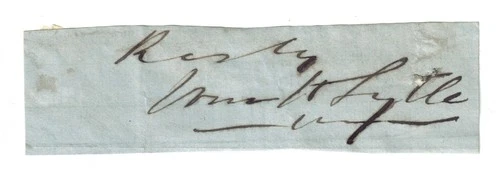Civil War Union Gen. William H. Lytle - KIA - Rare signature!
