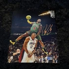 Nate Robinson Signed Knicks Dunk Champ 11x14 Photo Autographed Beckett BAS COA