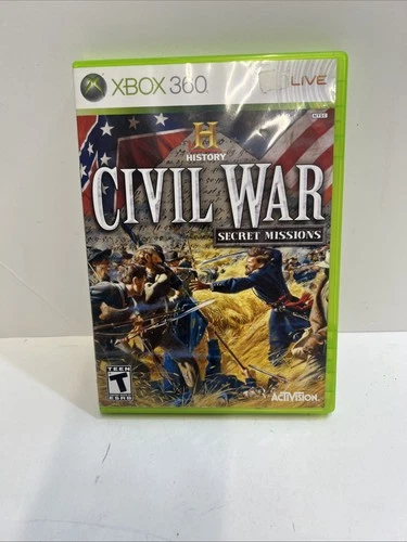 History: Civil War Secret Missions (Microsoft Xbox 360, 2008) CIB
