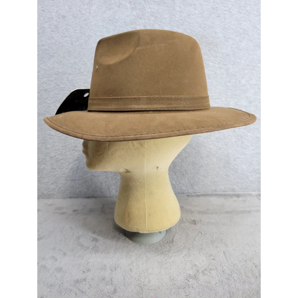 Espíritu Halloween Marrón Disfraz Sombrero Fedora Indiana Jones Estilo Prop Foto 4 de 4
