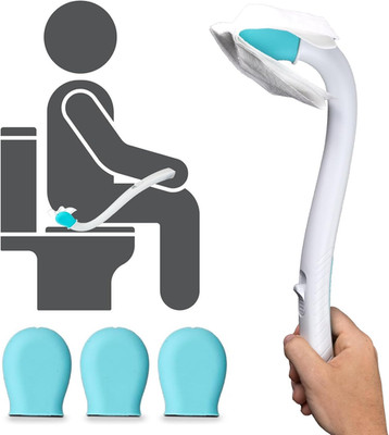 Wiping Wand Toilet Aid - Bum Wipe Assist Tool for Toileting - 15'' Long Reach Com