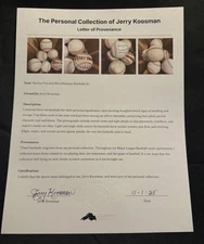 Jerry Koosman Personal Collection: Various Fan and Misc. Baseballs w/  LOP